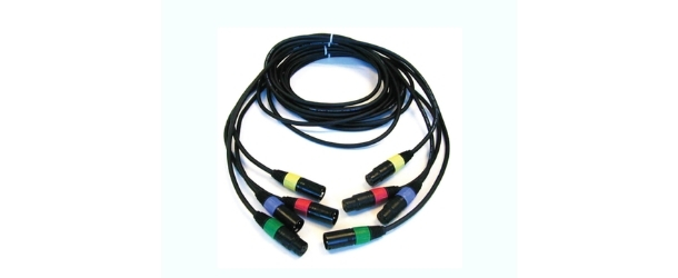 Set of 4 XLR Cables, 2.44m