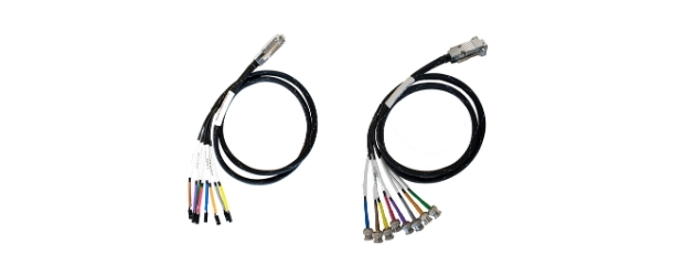 Set of Interface Cables: DB15M to 8 x 2-pin and DB15M to 8 x BNC, 1.21m